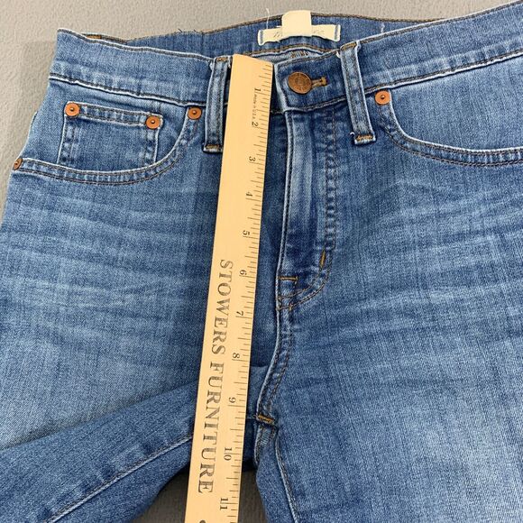 Madewell Jeans Womens Size 28 Cali Demi Bootcut Stretch Distressed Inseam 26" - Picture 5 of 15